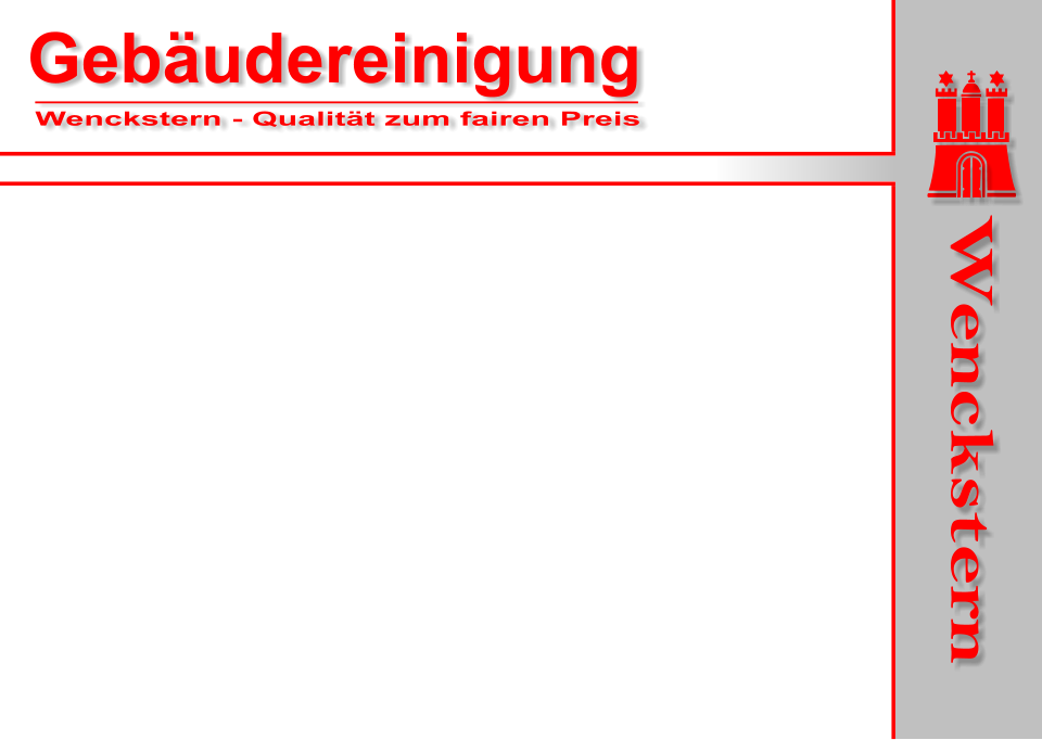 Gebudereinigung Wenckstern - Qualitt zum fairen Preis